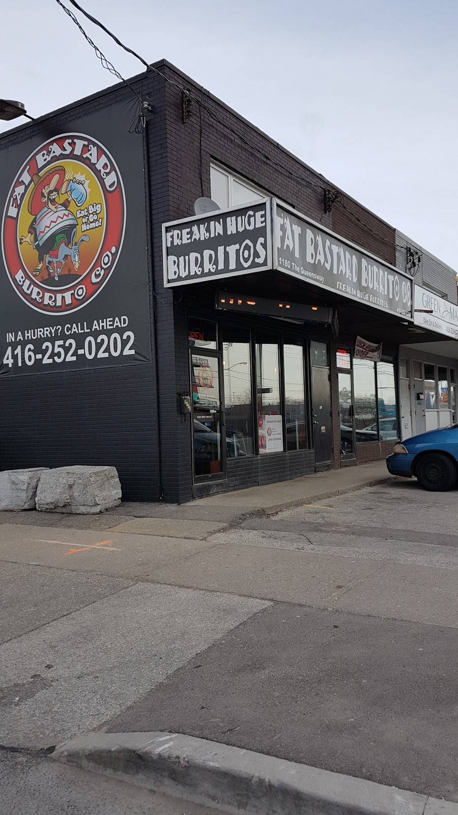 Fat Bastard Burrito | meal takeaway | 1180 The Queensway, Etobicoke, ON M8Z 1R5, Canada | 4162520202 OR +1 416-252-0202