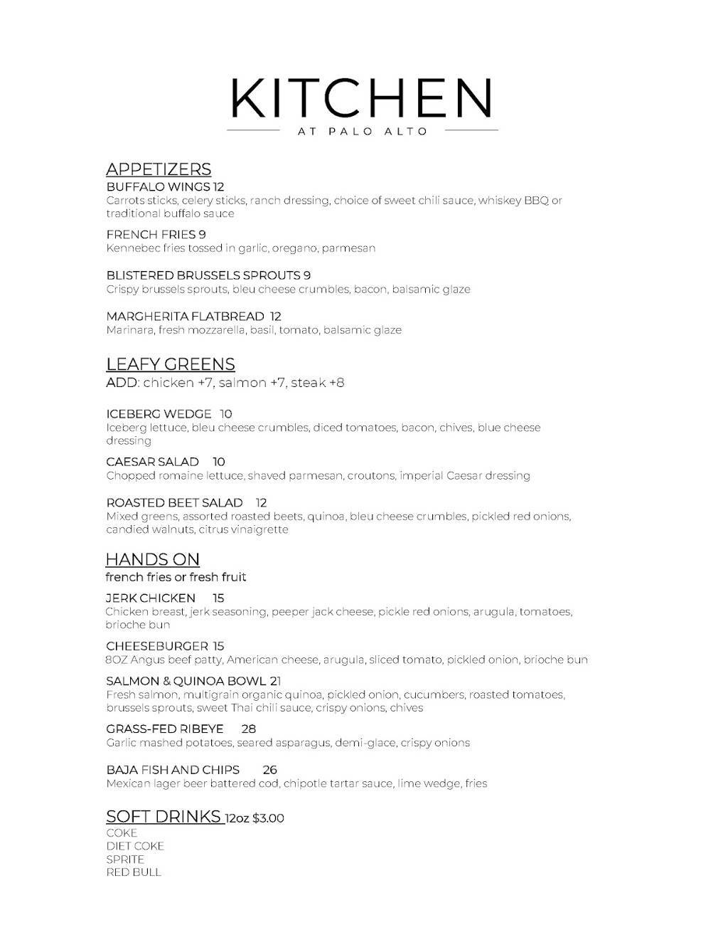 Kitchen at Palo Alto | restaurant | 4216 El Camino Real, Palo Alto, CA 94306, USA | 6508430795 OR +1 650-843-0795