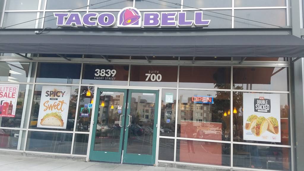 Taco Bell | meal takeaway | 3839 Emery St #700, Emeryville, CA 94608, USA | 5108440531 OR +1 510-844-0531