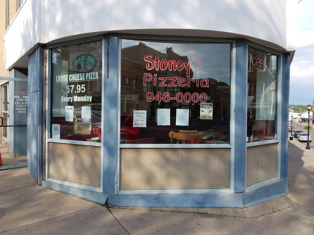 Stoneys Pizzeria | meal delivery | 1 Canal St, Lyons, NY 14489, USA | 3159460000 OR +1 315-946-0000