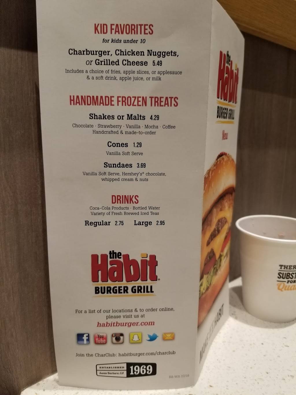 The Habit Burger Grill | restaurant | 907 NW Ballard Way ste b-120, Seattle, WA 98107, USA | 2066590756 OR +1 206-659-0756