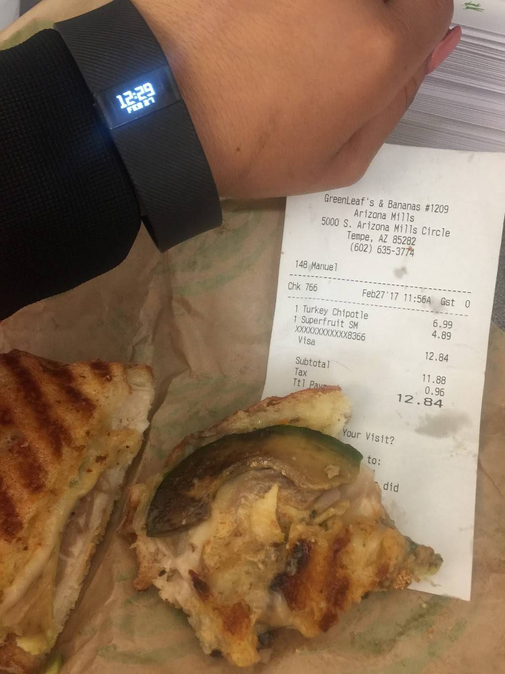 Green Leafs & Bananas | restaurant | 5000 S Arizona Mills Cir Ste 655, Tempe, AZ 85282, USA | 6026353774 OR +1 602-635-3774