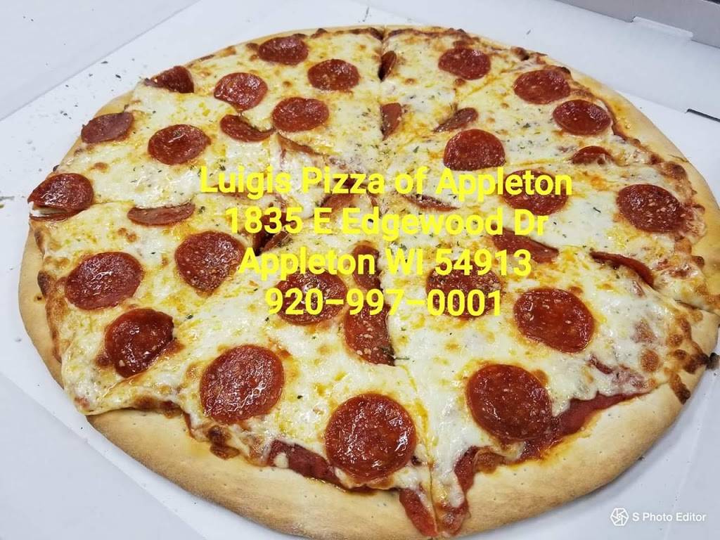 Luigis Pizza of Appleton | restaurant | 1835 E Edgewood Dr #104, Appleton, WI 54913, USA | 9209970001 OR +1 920-997-0001