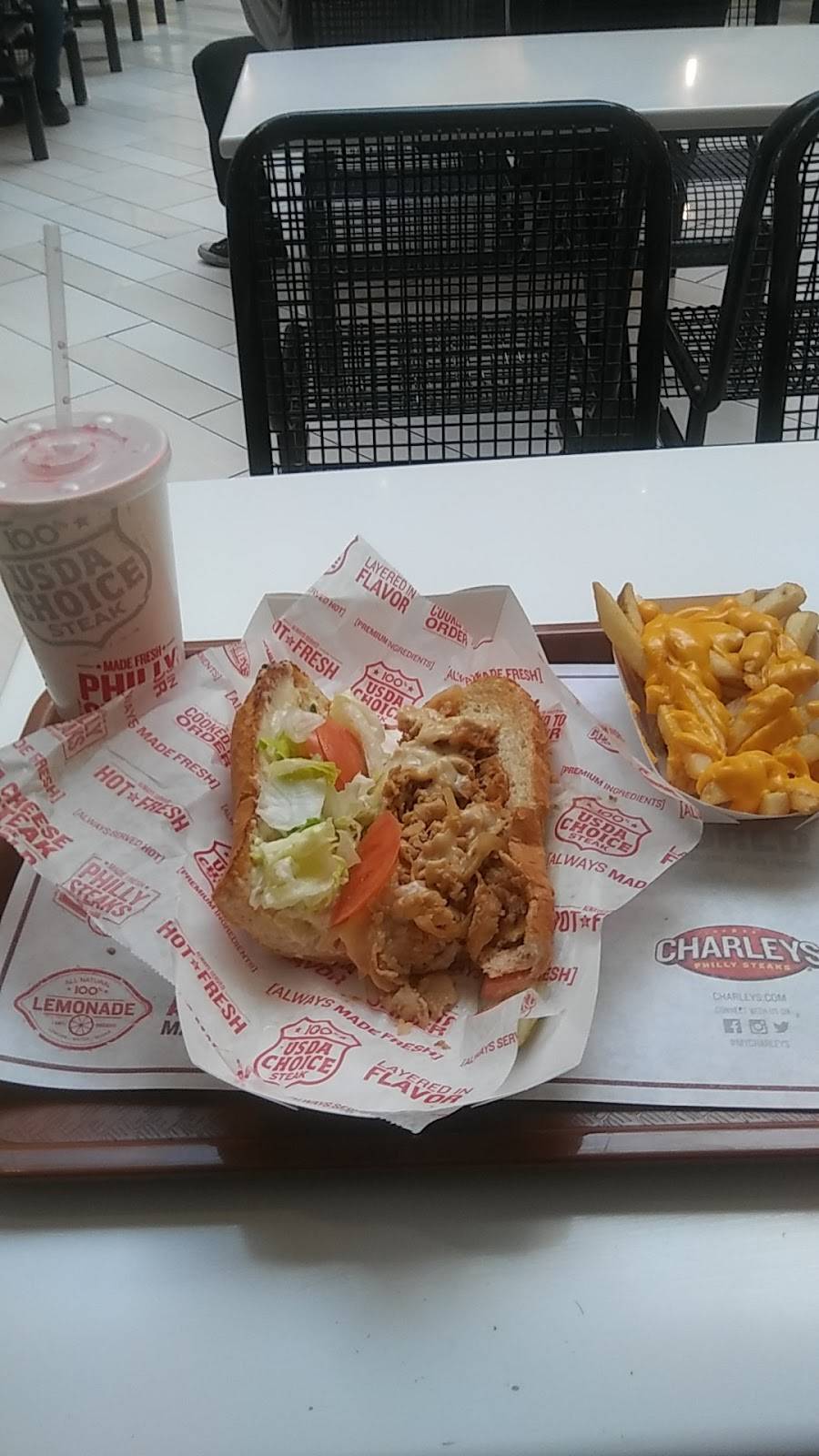 Charleys Philly Steaks | restaurant | 50 Holyoke St Ste R118, Holyoke, MA 01040, USA | 3476681179 OR +1 347-668-1179
