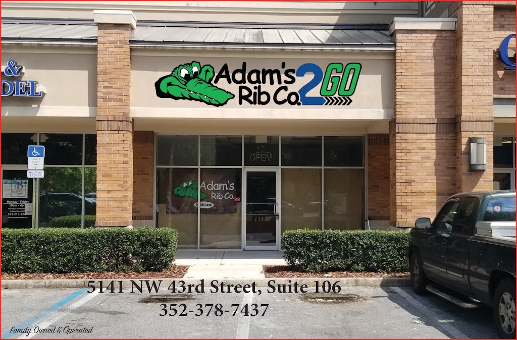Adam’s Rib Co. 2 Go | restaurant | 5141 NW 43rd St STE 106, Gainesville, FL 32606, USA | 3523787437 OR +1 352-378-7437