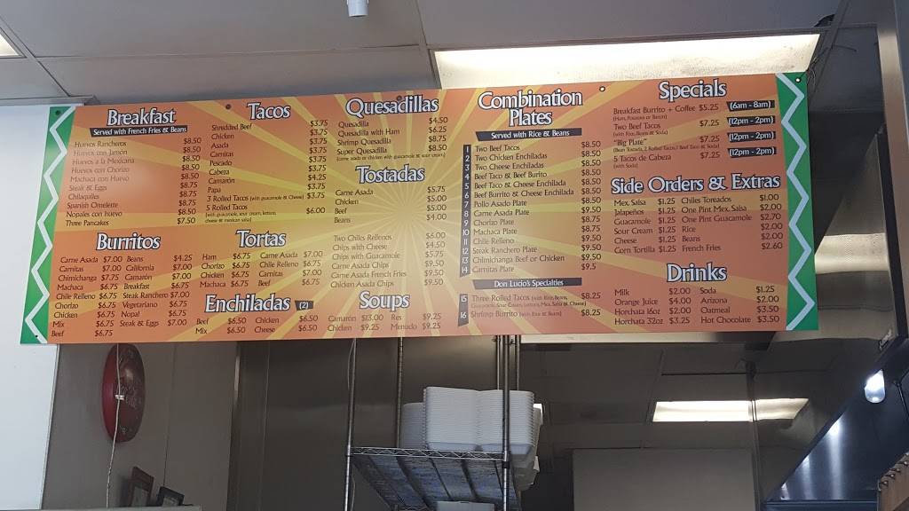 Don Lucios Taco Shop | restaurant | 2498 Roll Dr, San Diego, CA 92154, USA | 6196611577 OR +1 619-661-1577