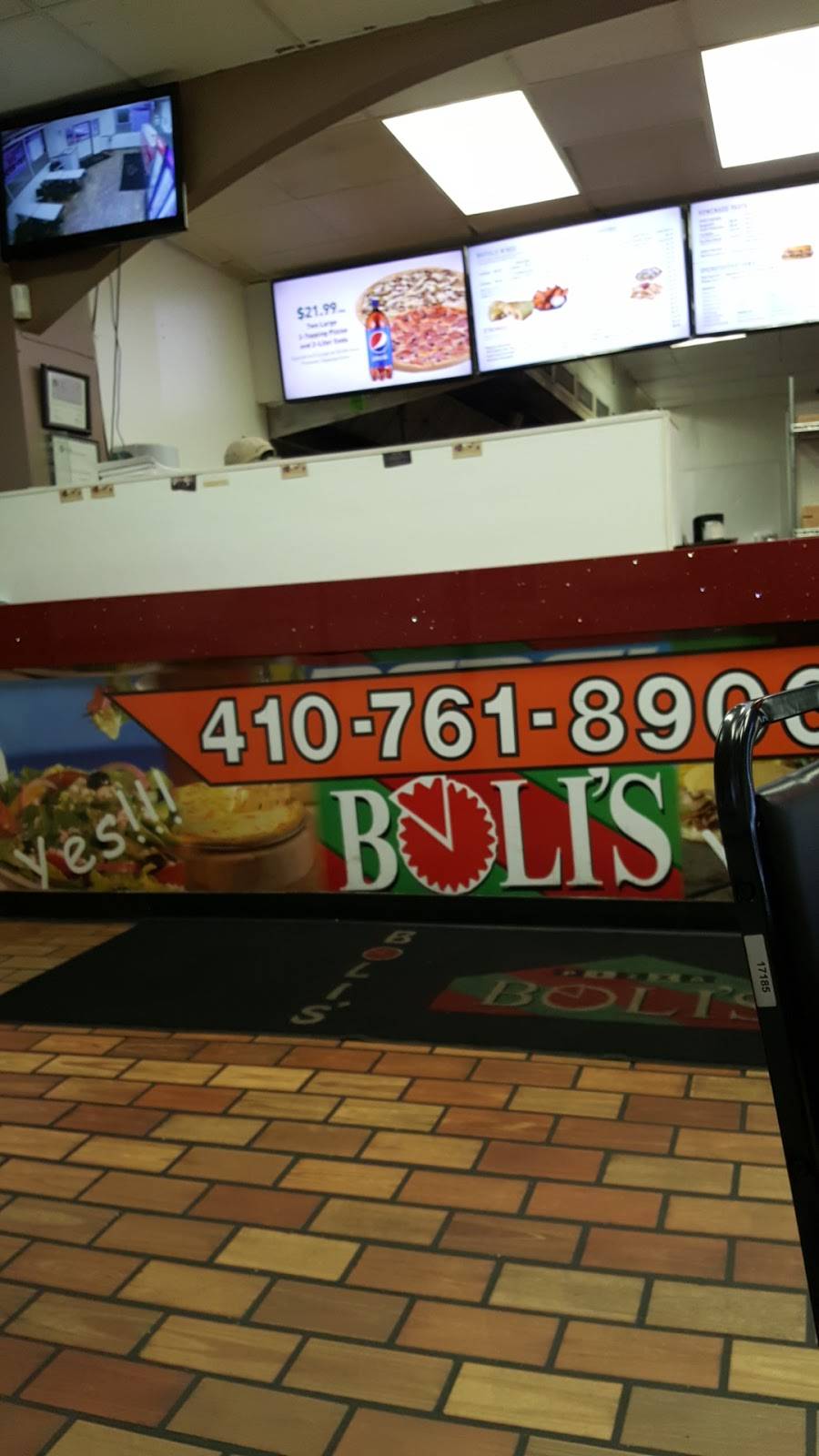 Pizza Bolis | meal delivery | 300 Crain Hwy N, Glen Burnie, MD 21061, USA | 4107618900 OR +1 410-761-8900