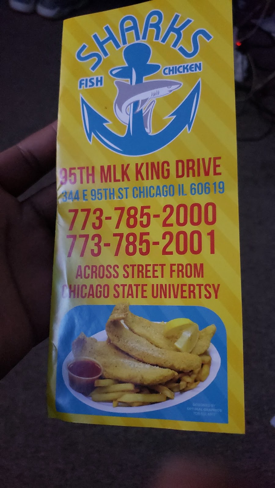 Sharks (Fish & Chicken) | restaurant | 344 E 95th St, Chicago, IL 60619, USA | 7737852000 OR +1 773-785-2000