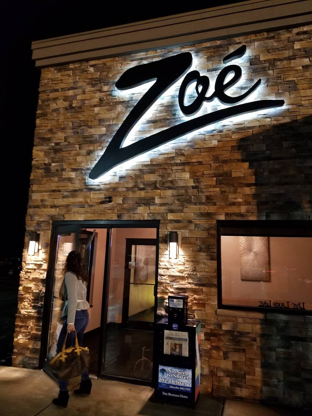 Zoe | restaurant | 5701Transit Road, East Amherst, NY 14051, USA | 7166394550 OR +1 716-639-4550