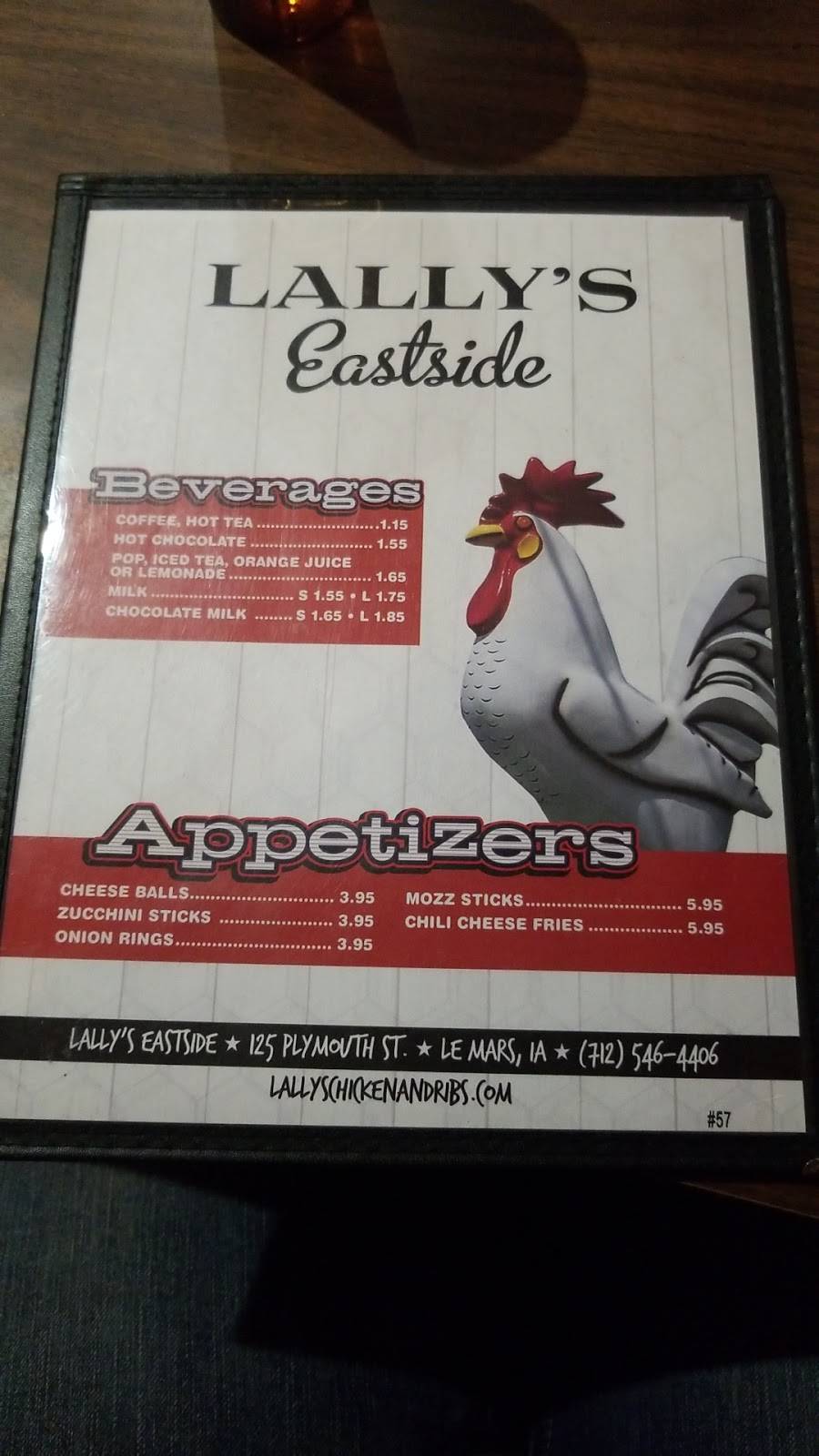 Lallys Eastside Restaurant | restaurant | 125 Plymouth St NE, Le Mars, IA 51031, USA | 7125464406 OR +1 712-546-4406