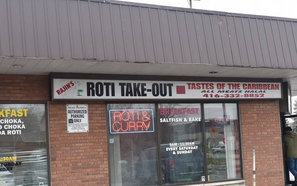 Rajins West Indian Take Out Shop | restaurant | 5743 Finch Ave E, Scarborough, ON M1B 5J9, Canada | 4163328852 OR +1 416-332-8852