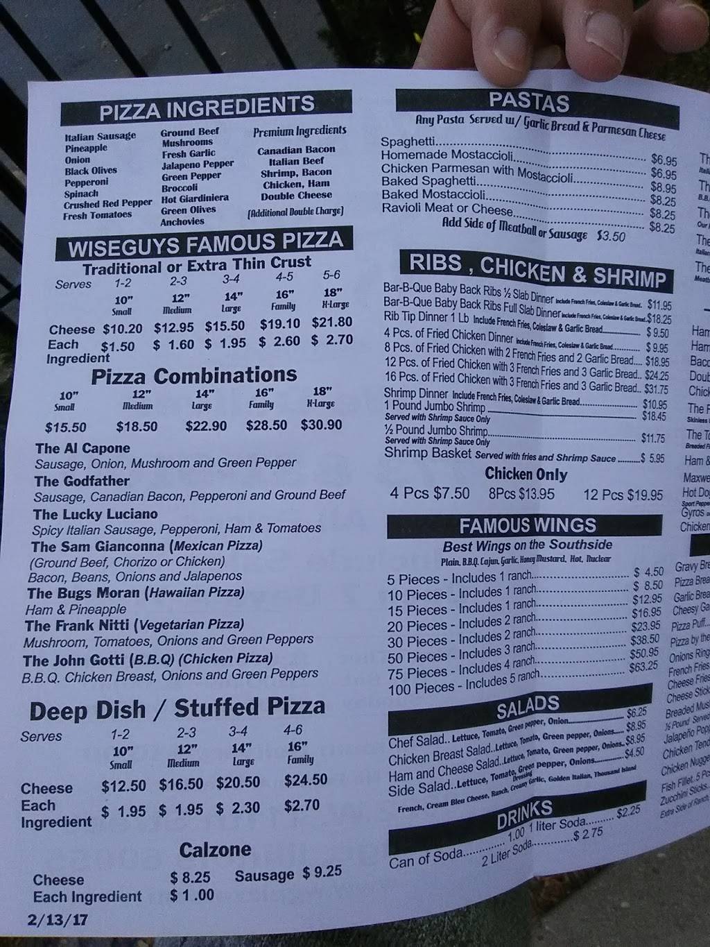 Wise Guys Pizza | restaurant | 3822 W 111th St, Chicago, IL 60655, USA | 7738819100 OR +1 773-881-9100