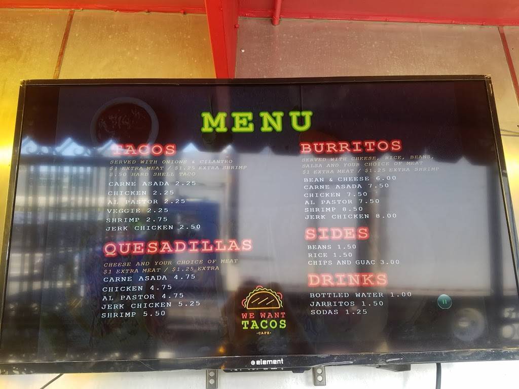 We Want Tacos Cafe | restaurant | 14504 Victory Blvd, Van Nuys, CA 91401, USA | 8189468102 OR +1 818-946-8102