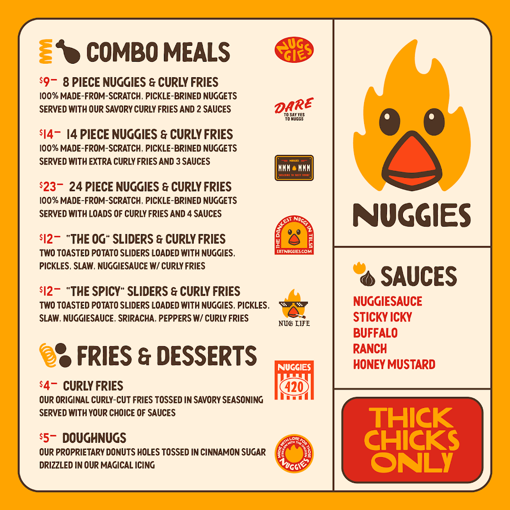 Nuggies | restaurant | 114 W Archer St, Tulsa, OK 74103, USA | 9182218893 OR +1 918-221-8893