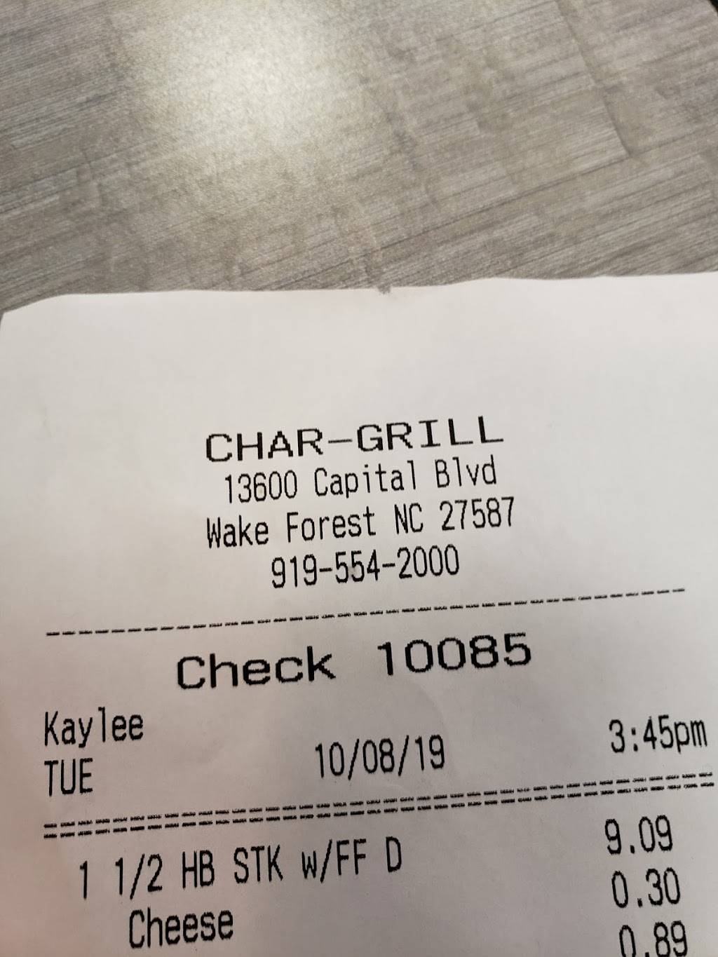 Char Grill | restaurant | 13600 Capital Blvd, Wake Forest, NC 27587, USA | 9195542000 OR +1 919-554-2000