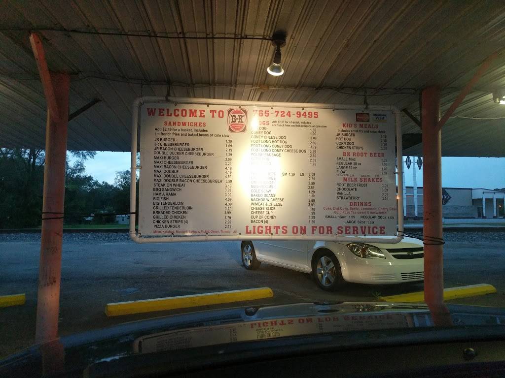 B & K Root Beer | restaurant | 1412 N Park Ave, Alexandria, IN 46001, USA | 7657249495 OR +1 765-724-9495