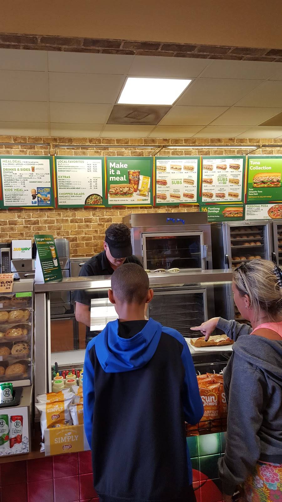 Subway | restaurant | 1876 Almaville Rd, Smyrna, TN 37167, USA | 6152207595 OR +1 615-220-7595