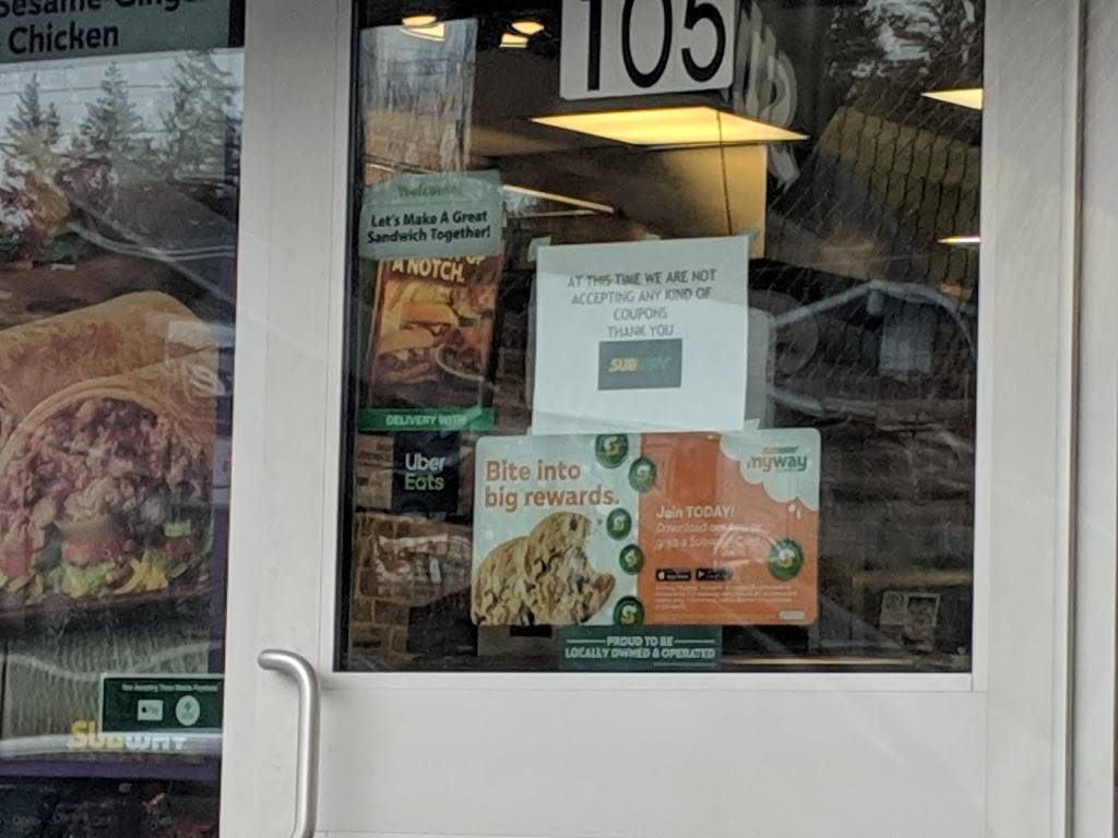 Subway | meal takeaway | 3943 116th St NE #106, Marysville, WA 98270, USA | 3606588247 OR +1 360-658-8247