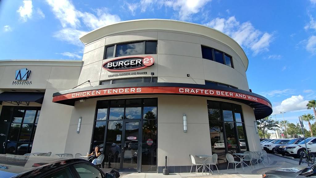 Burger 21 | restaurant | 4192 Conroy Rd, Orlando, FL 32839, USA | 4072032848 OR +1 407-203-2848