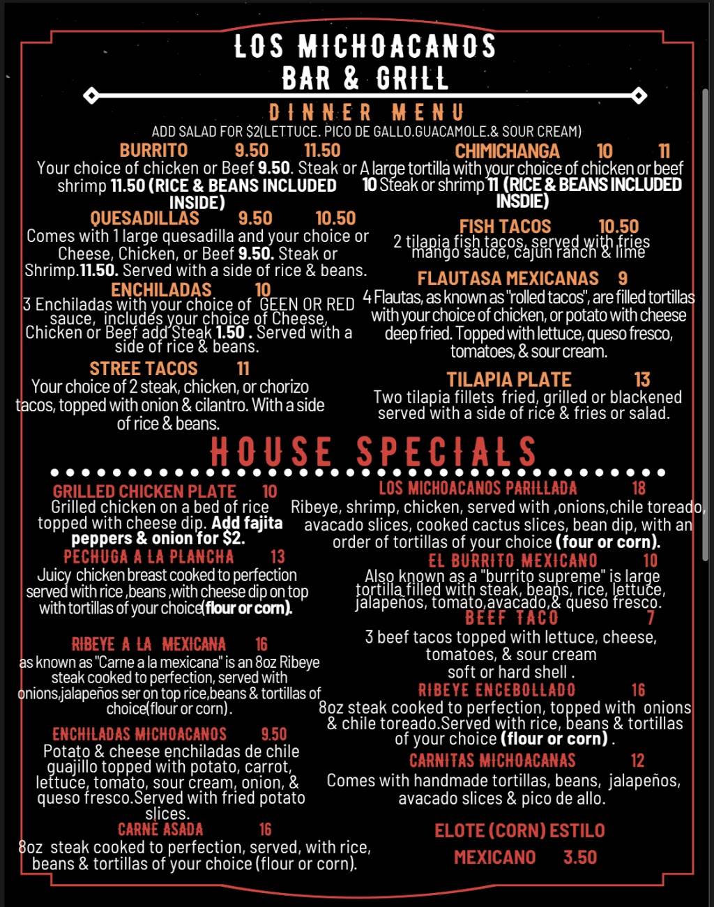 Los Michoacanos Restaurant | restaurant | 100 Ferry Rd, Columbiana, AL 35051, USA | 2056715277 OR +1 205-671-5277