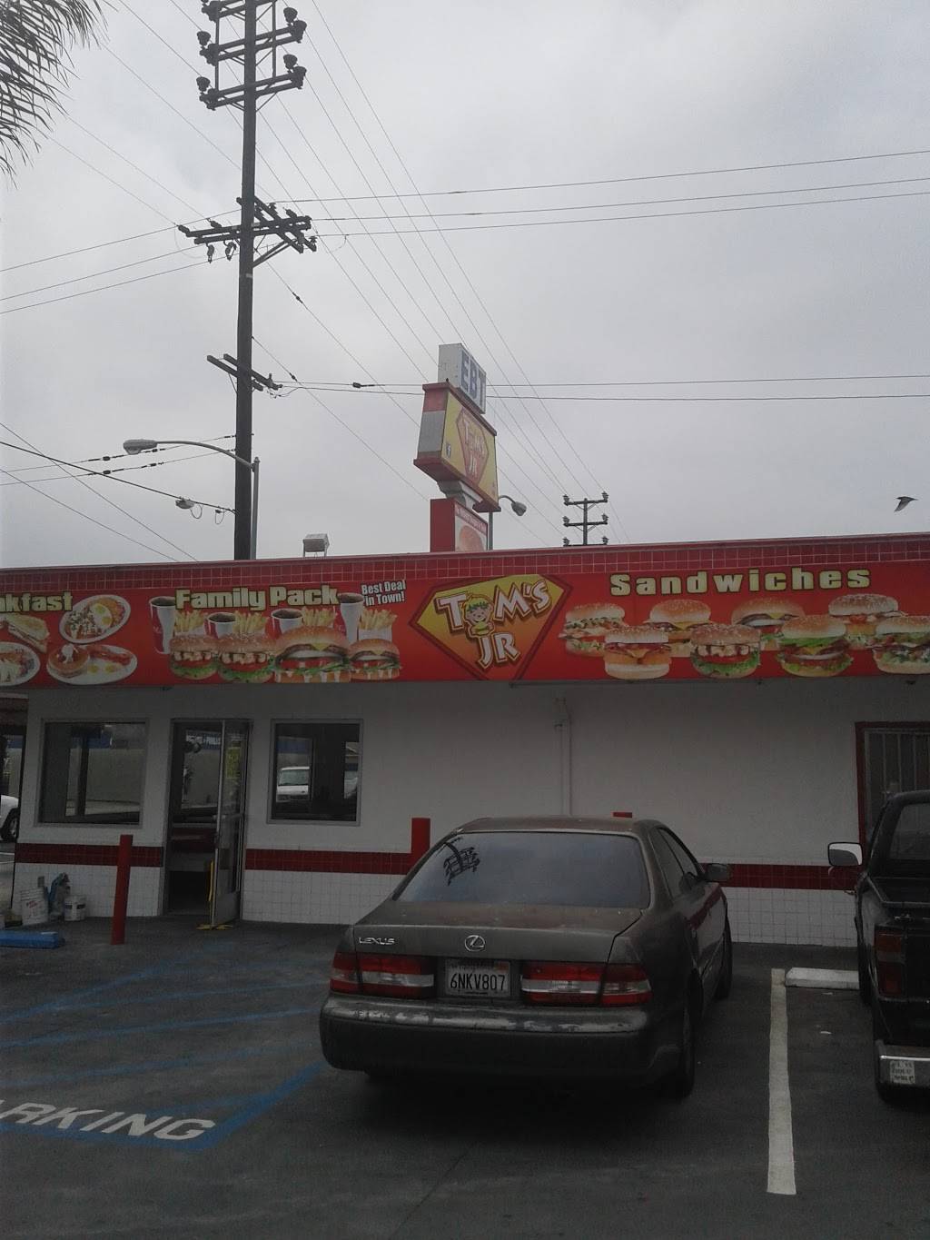 Toms jr burgers | restaurant | 1030 W Martin Luther King Jr Blvd, Los Angeles, CA 90037, USA | 3236765678 OR +1 323-676-5678