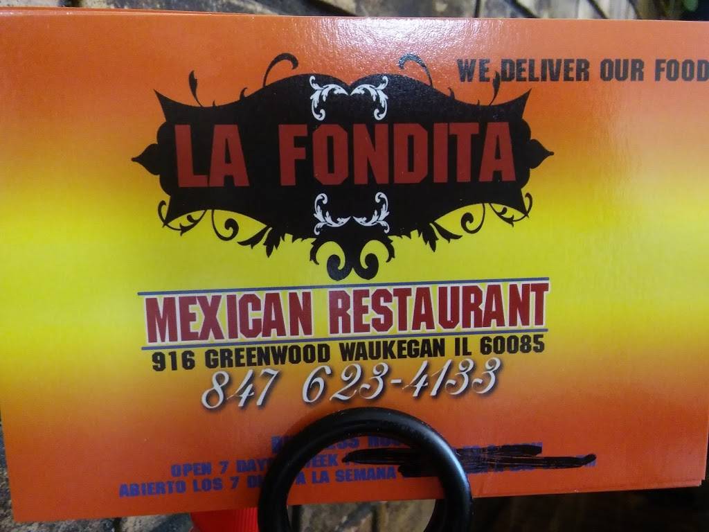 La Fondita Restaurante Mexicano | restaurant | 916 W Greenwood Ave, Waukegan, IL 60087, USA | 8476234133 OR +1 847-623-4133