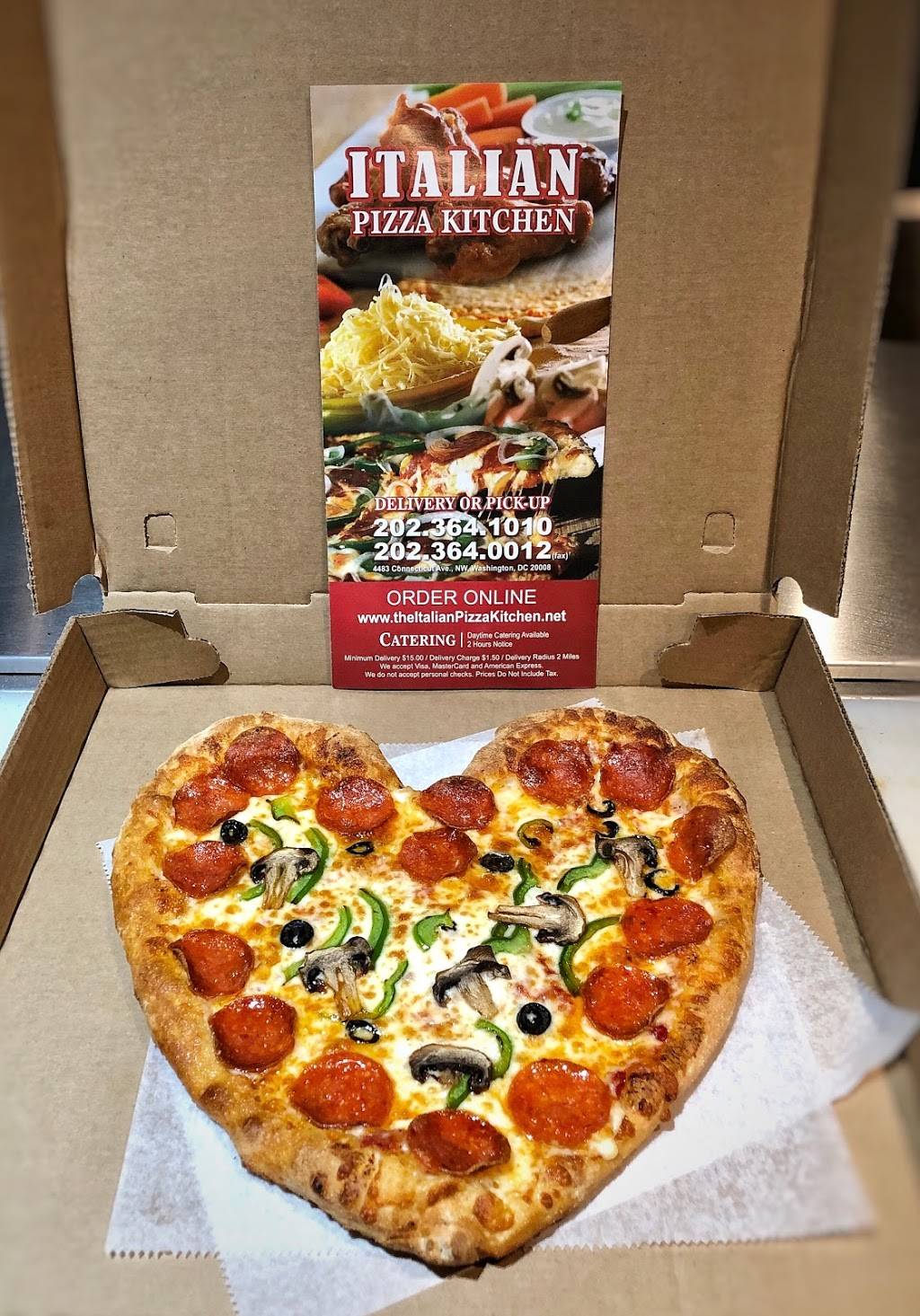 Italian Pizza Kitchen | meal delivery | 4483 Connecticut Ave NW, Washington, DC 20008, USA | 2023641010 OR +1 202-364-1010