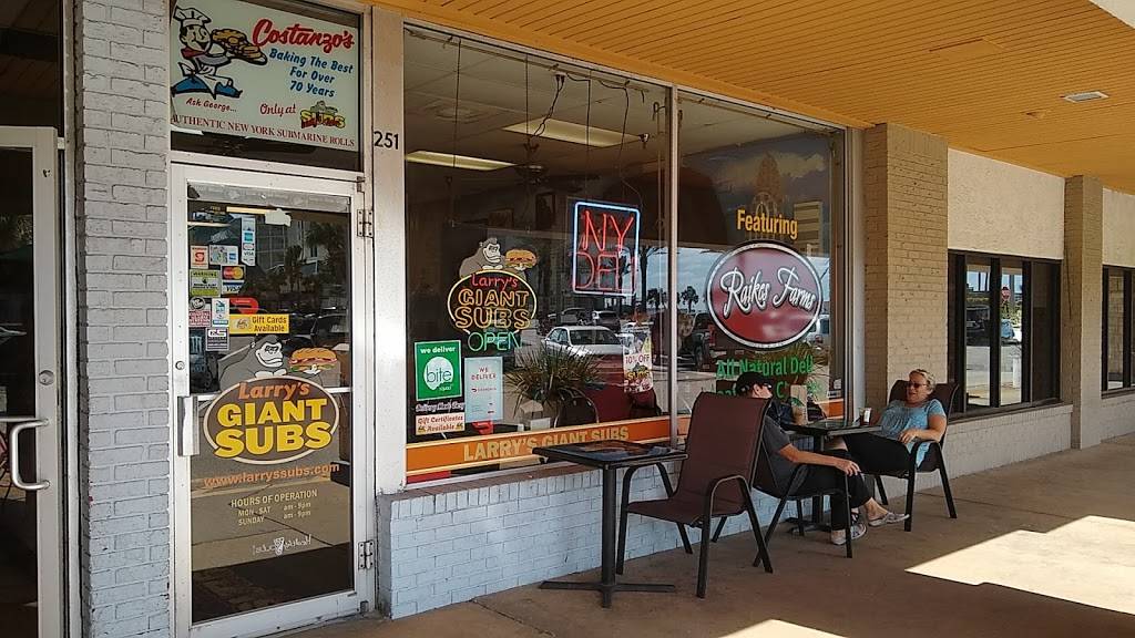 Larrys Giant Subs | meal takeaway | 251 E Granada Blvd, Ormond Beach, FL 32176, USA | 3866736302 OR +1 386-673-6302