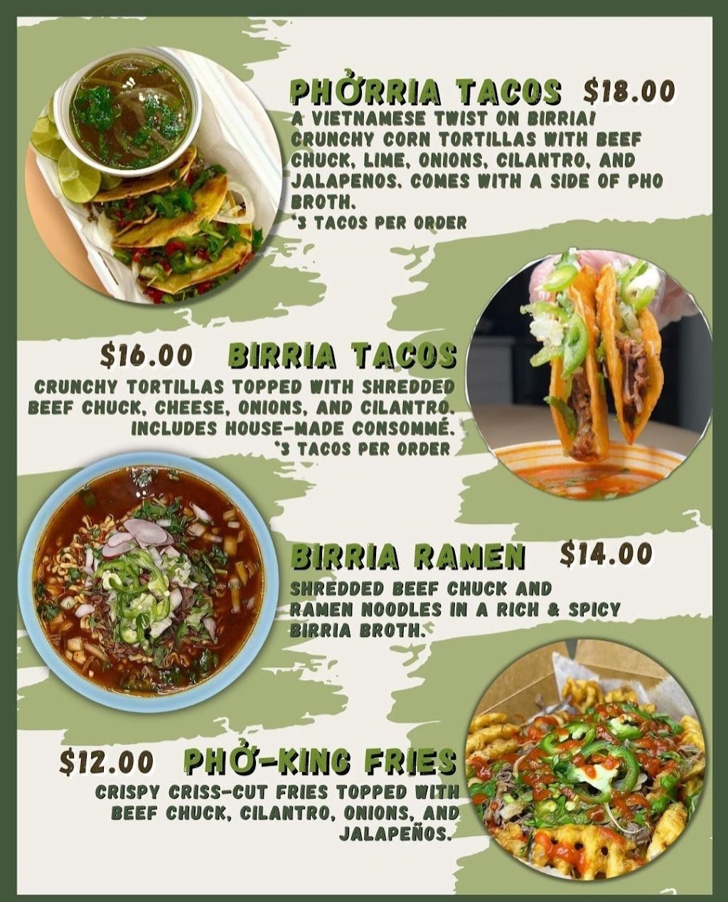 Phorria Birria | restaurant | 4000 Woodhaven Rd, Philadelphia, PA 19154, USA | 2676678944 OR +1 267-667-8944