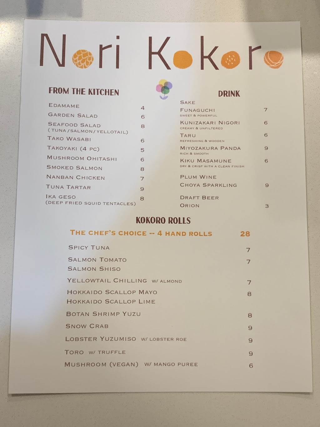 Nori Kokoro | restaurant | 33 St Marks Pl, New York, NY 10003, USA | 6317038740 OR +1 631-703-8740