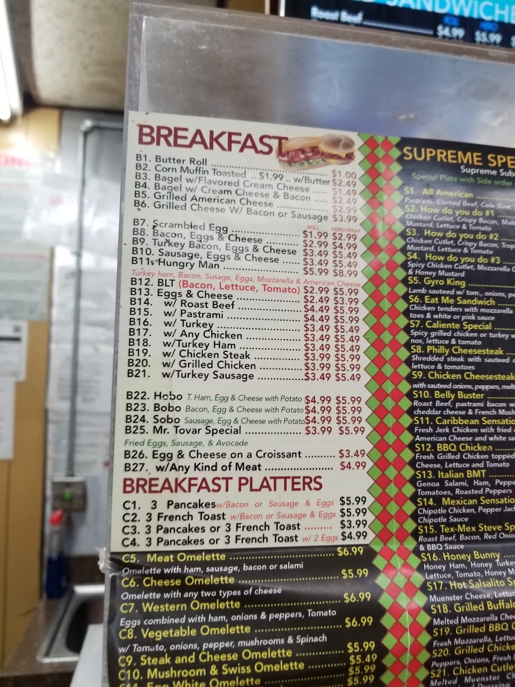 Supreme Deli & Grocery | restaurant | 15-02 College Point Blvd, Queens, NY 11356, USA | 7183593270 OR +1 718-359-3270