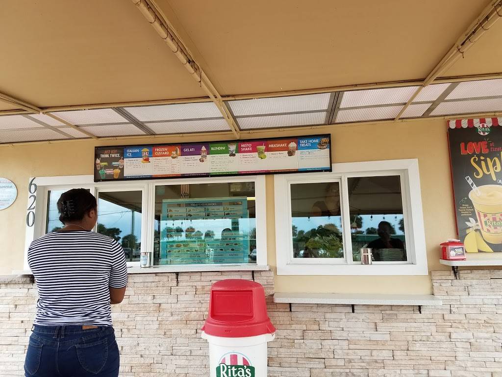 Ritas Italian Ice & Frozen Custard | restaurant | 620 W New Haven Ave, Melbourne, FL 32901, USA | 3215865818 OR +1 321-586-5818