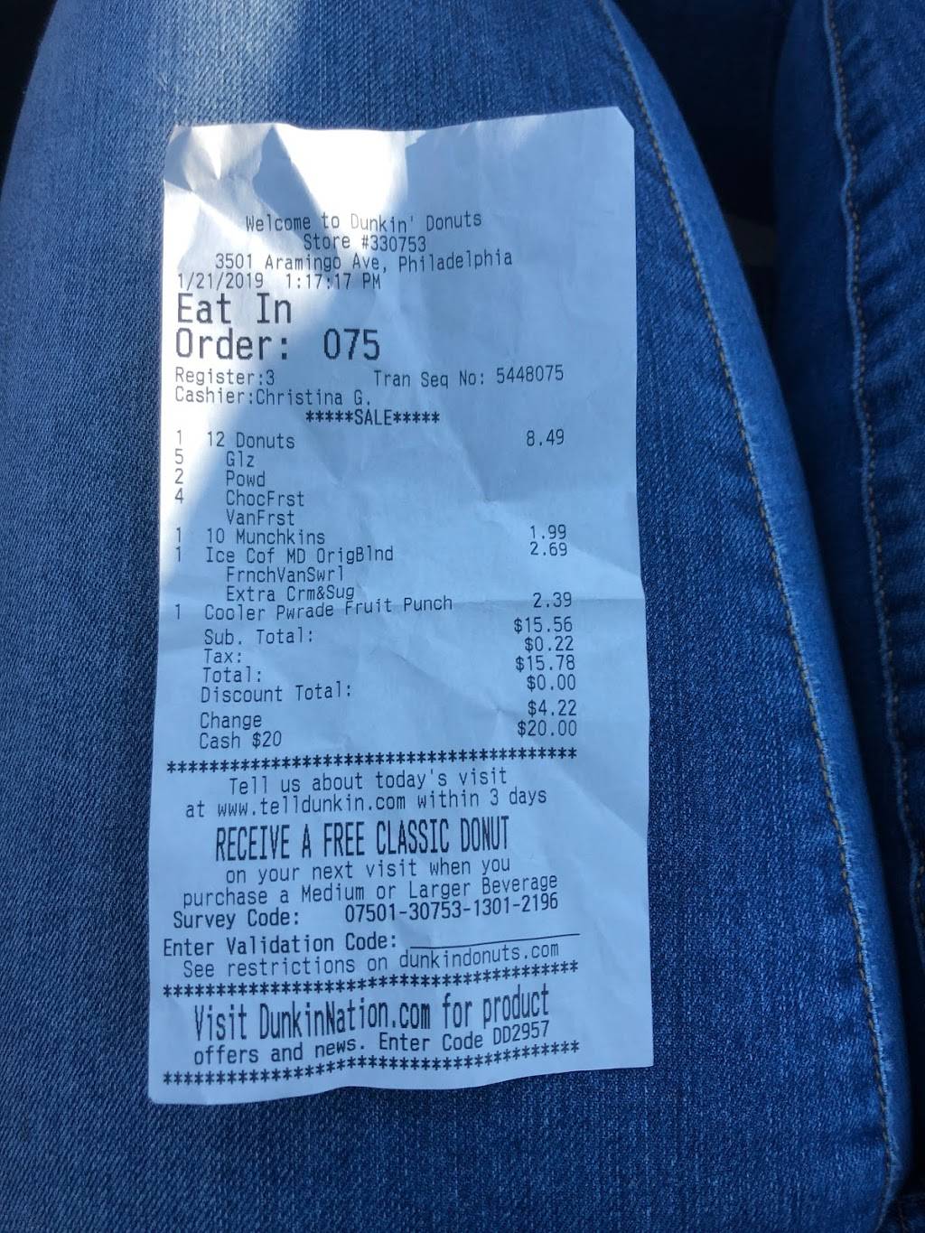 Dunkin | cafe | 3501 Aramingo Ave, Philadelphia, PA 19134, USA | 2155331900 OR +1 215-533-1900