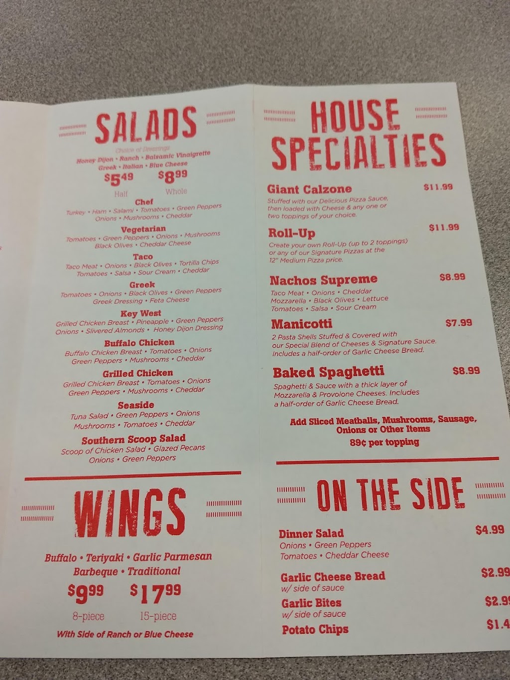 Santinos Pizza & Grinders | restaurant | 4745 US-90, Milton, FL 32571, USA | 8505644790 OR +1 850-564-4790