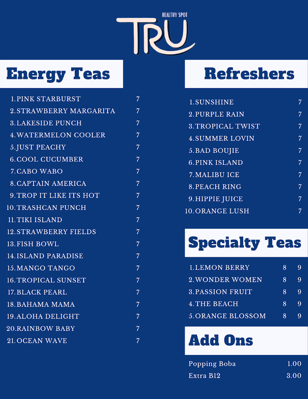 TRU HealthySpot | restaurant | 6909 Alexandria Pike, Alexandria, KY 41001, USA | 8594453754 OR +1 859-445-3754