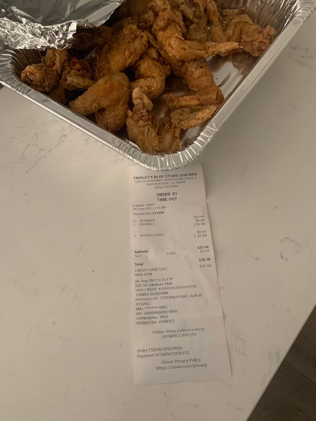 Triplets Blue Store Chicken | restaurant | 5454 Bluebonnet Blvd Suite H, Baton Rouge, LA 70809, USA | 2253304908 OR +1 225-330-4908