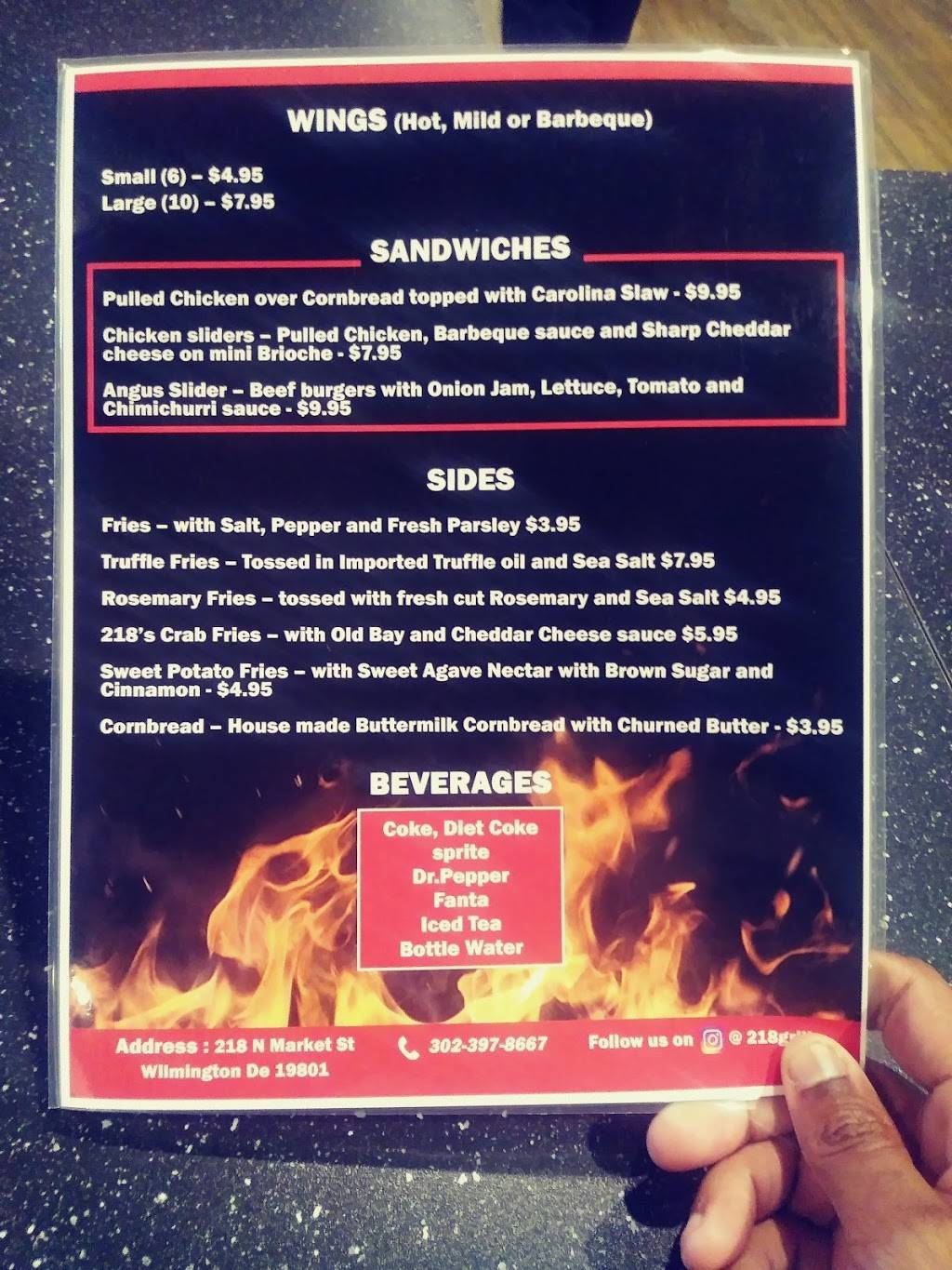 218Grille | restaurant | 218 N Market St, Wilmington, DE 19801, USA | 3023978667 OR +1 302-397-8667