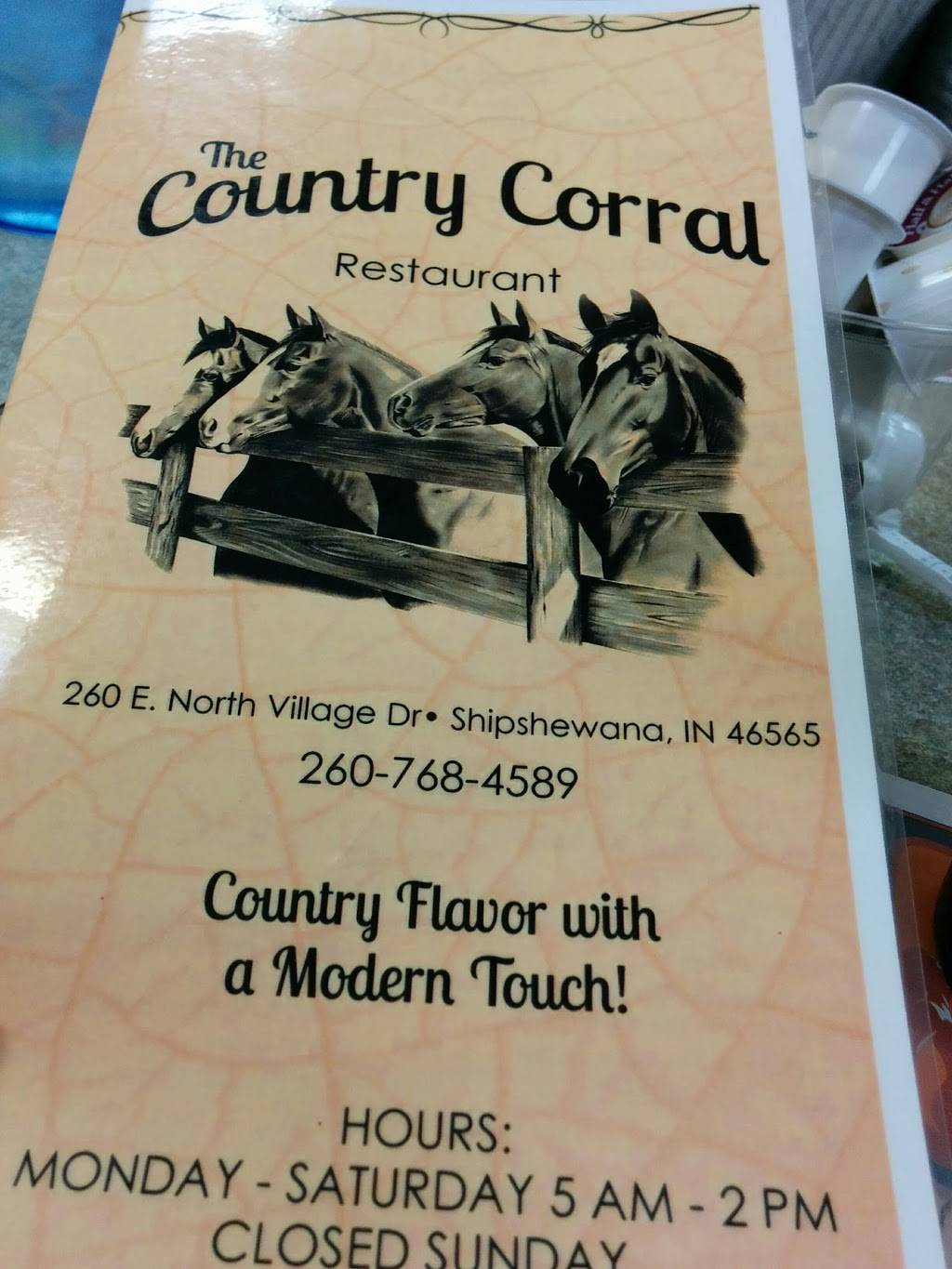 Country Corral Restaurant | restaurant | 280 E North Village Dr A, Shipshewana, IN 46565, USA | 2607684589 OR +1 260-768-4589
