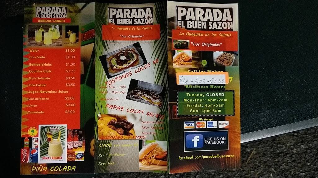 Parada El Buen Sazón | restaurant | 328 Linden St, Allentown, PA 18102, USA | 6106050133 OR +1 610-605-0133