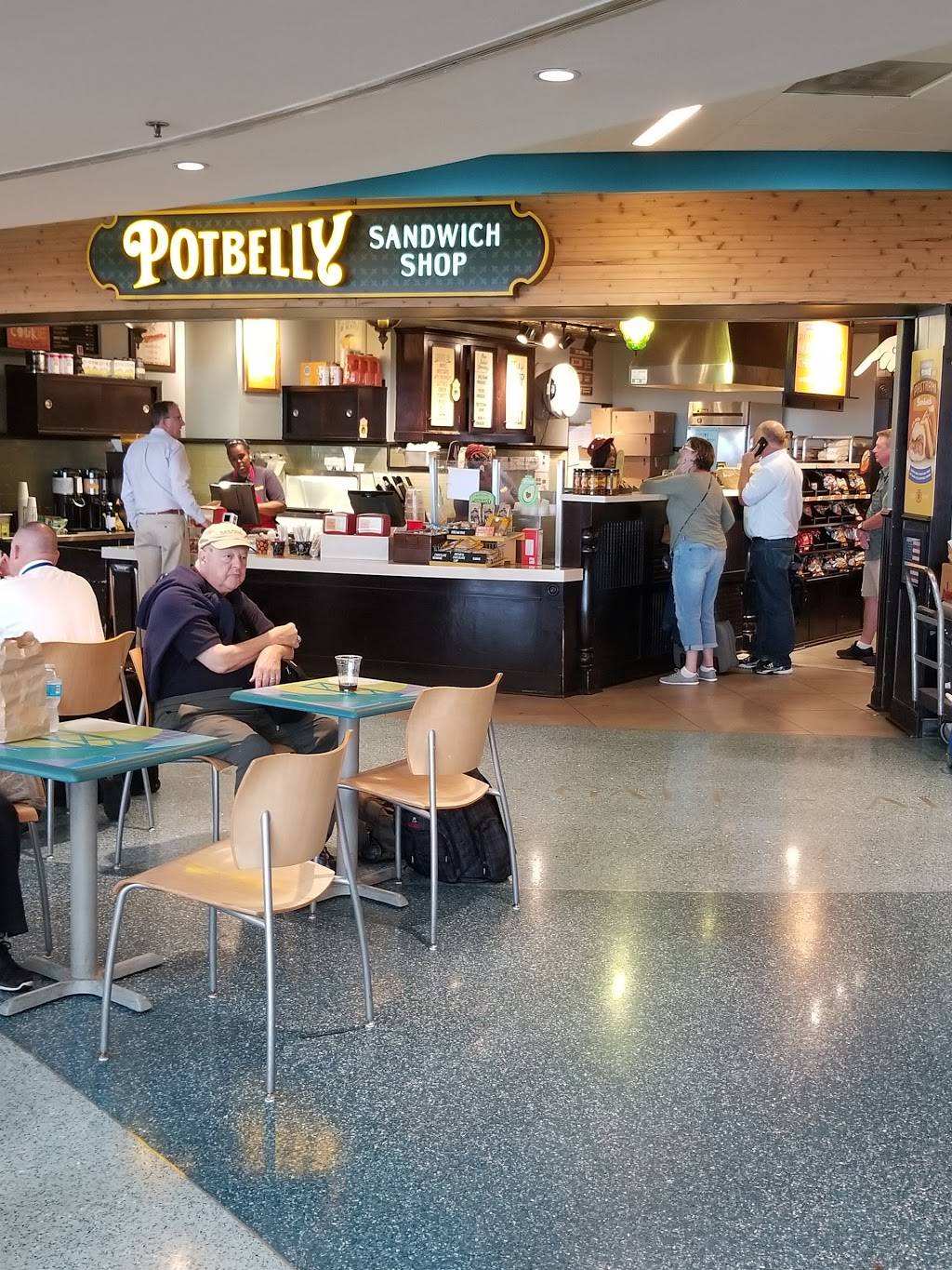 Potbelly Sandwich Shop | restaurant | BWI Airport, Space A-5B, Terminal Rd, Baltimore, MD 21240, USA | 4435770162 OR +1 443-577-0162