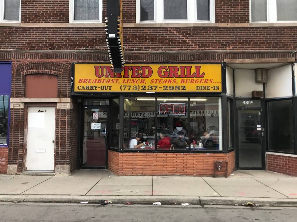United Grill | restaurant | 4803 W Armitage Ave, Chicago, IL 60639, USA | 7732372982 OR +1 773-237-2982