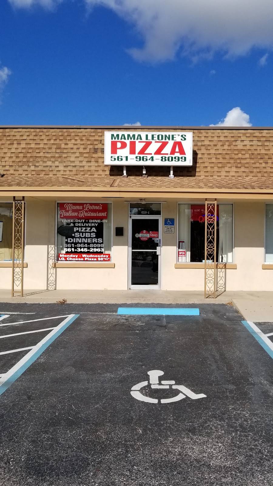 Mama Leones Pizza | restaurant | 6159 Lake Worth Rd, Greenacres, FL 33463, USA | 5619648099 OR +1 561-964-8099