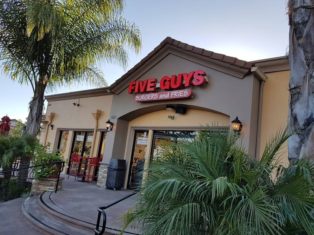 Five Guys | meal takeaway | 487 N Moorpark Rd, Thousand Oaks, CA 91360, USA | 8054960173 OR +1 805-496-0173