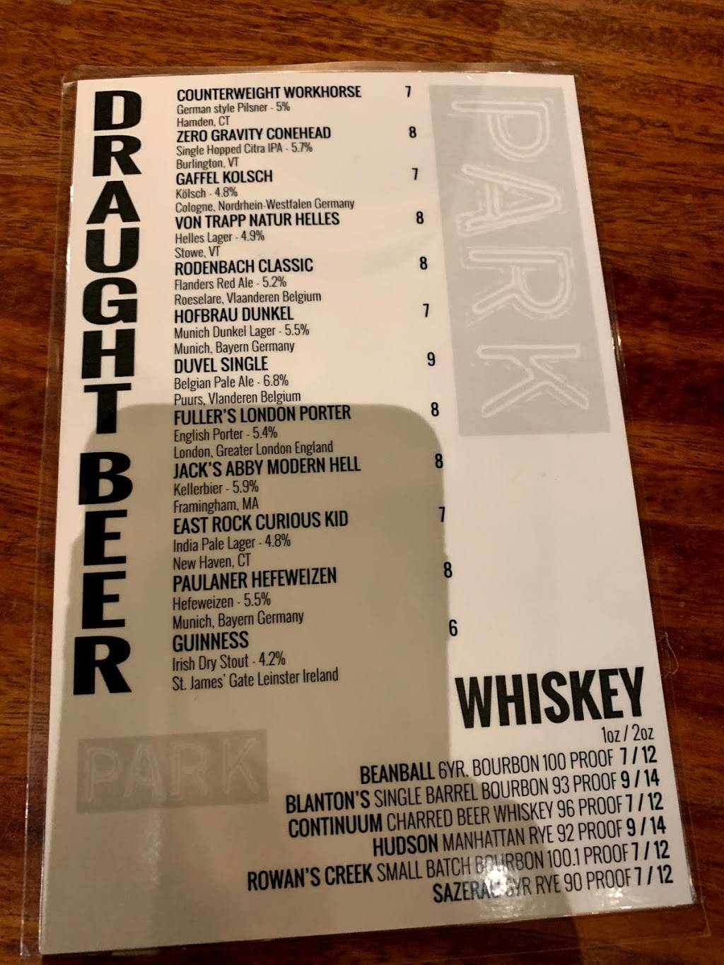 PARK. on Crown | restaurant | 260 Crown St, New Haven, CT 06511, USA | 2037808504 OR +1 203-780-8504