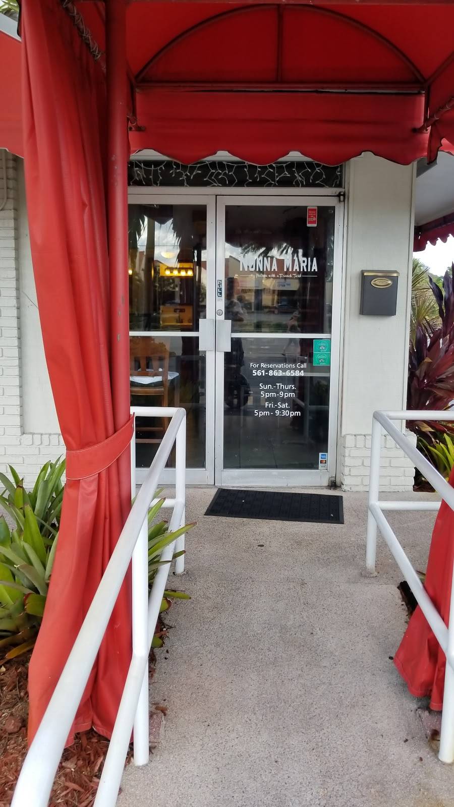 Nonna Maria Restaurant | restaurant | 529 Northlake Blvd, North Palm Beach, FL 33408, USA | 5618636584 OR +1 561-863-6584