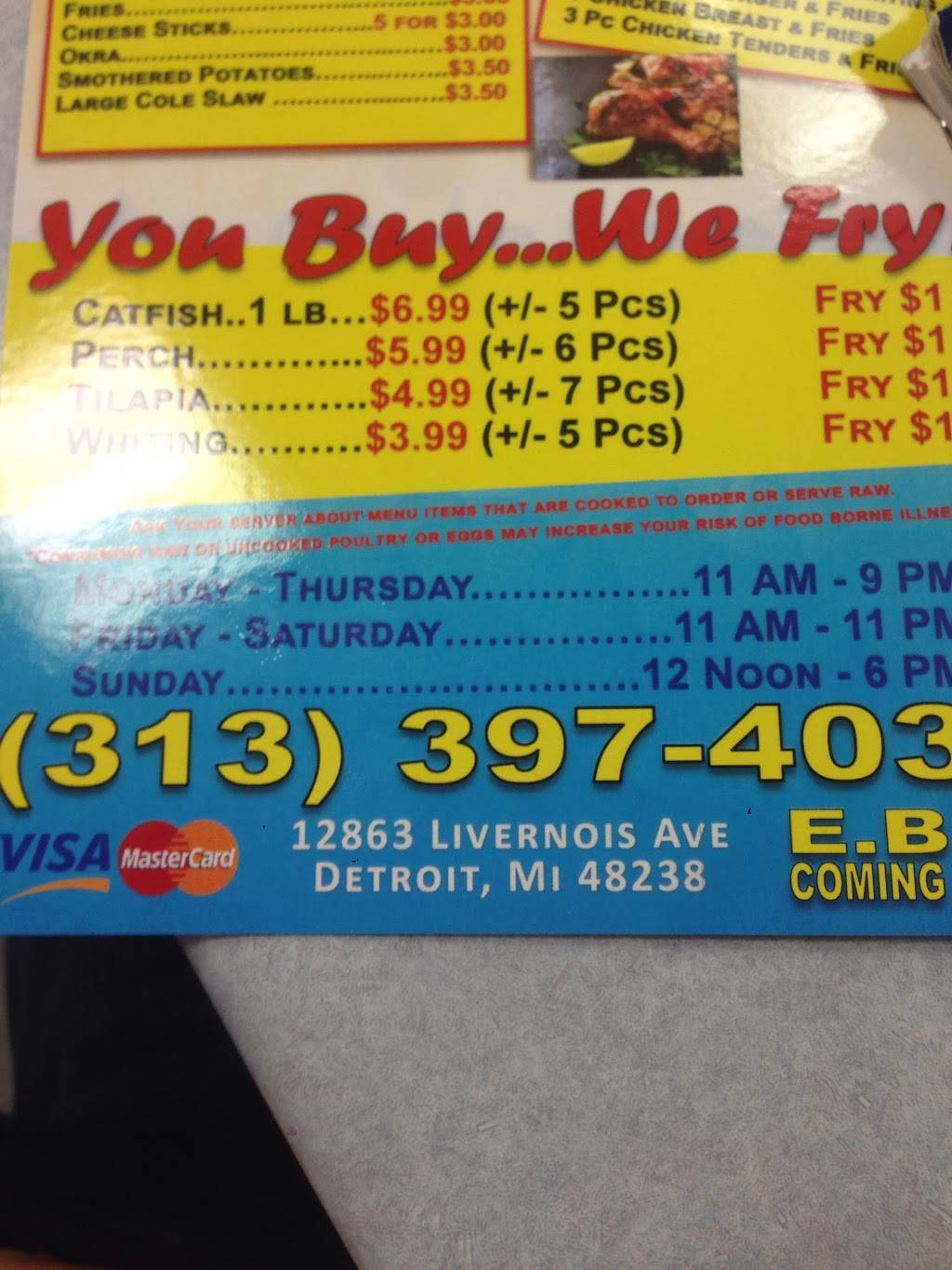 Linns Fish & Chicken | restaurant | 12863 Livernois, Detroit, MI 48238, USA | 3133974031 OR +1 313-397-4031