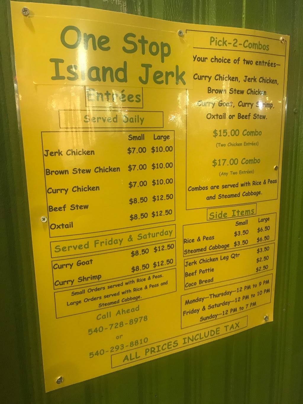 Island Jerk | restaurant | 2348 Melrose Ave NW, Roanoke, VA 24017, USA | 5407288978 OR +1 540-728-8978