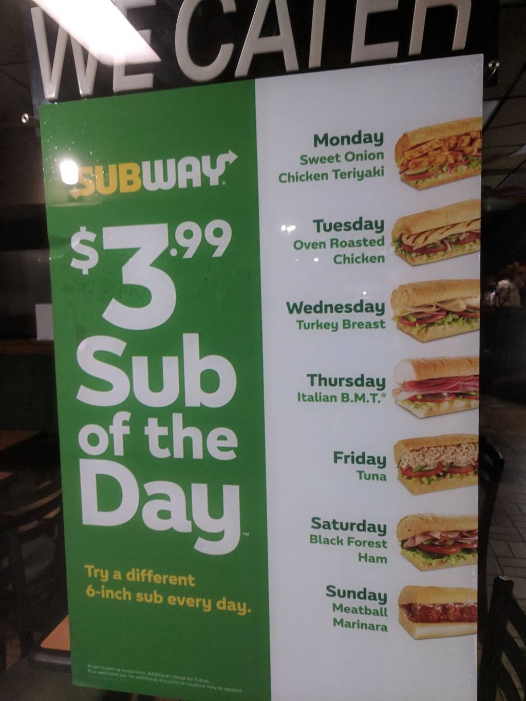 Subway Restaurants | restaurant | 150 Old County Rd, Brisbane, CA 94005, USA | 4154671442 OR +1 415-467-1442