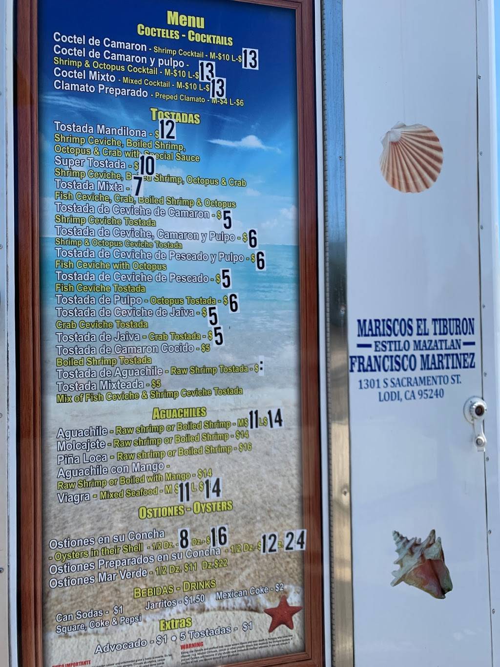 Mariscos El Tiburon | restaurant | 6111 N El Dorado St, Stockton, CA 95207, USA | 2096889067 OR +1 209-688-9067