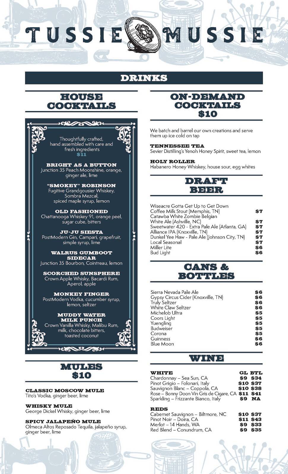 Tussie Mussie | restaurant | 1109 White Ave, Knoxville, TN 37916, USA | 8659714663 OR +1 865-971-4663